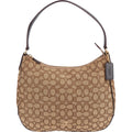 Coach Monogram Signature Canvas Hobo Shoulder Bag