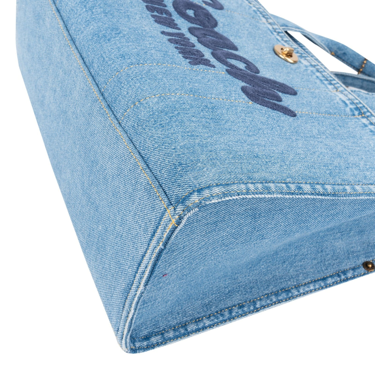 Coach Denim Cargo Tote Handbag