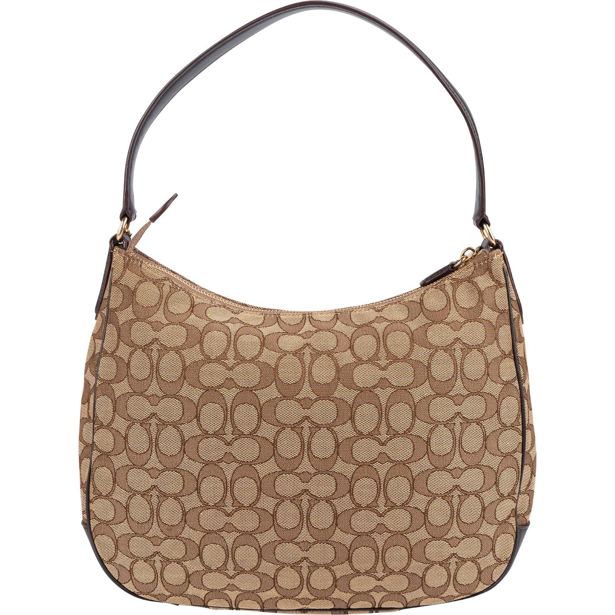Coach Monogram Signature Canvas Hobo Shoulder Bag