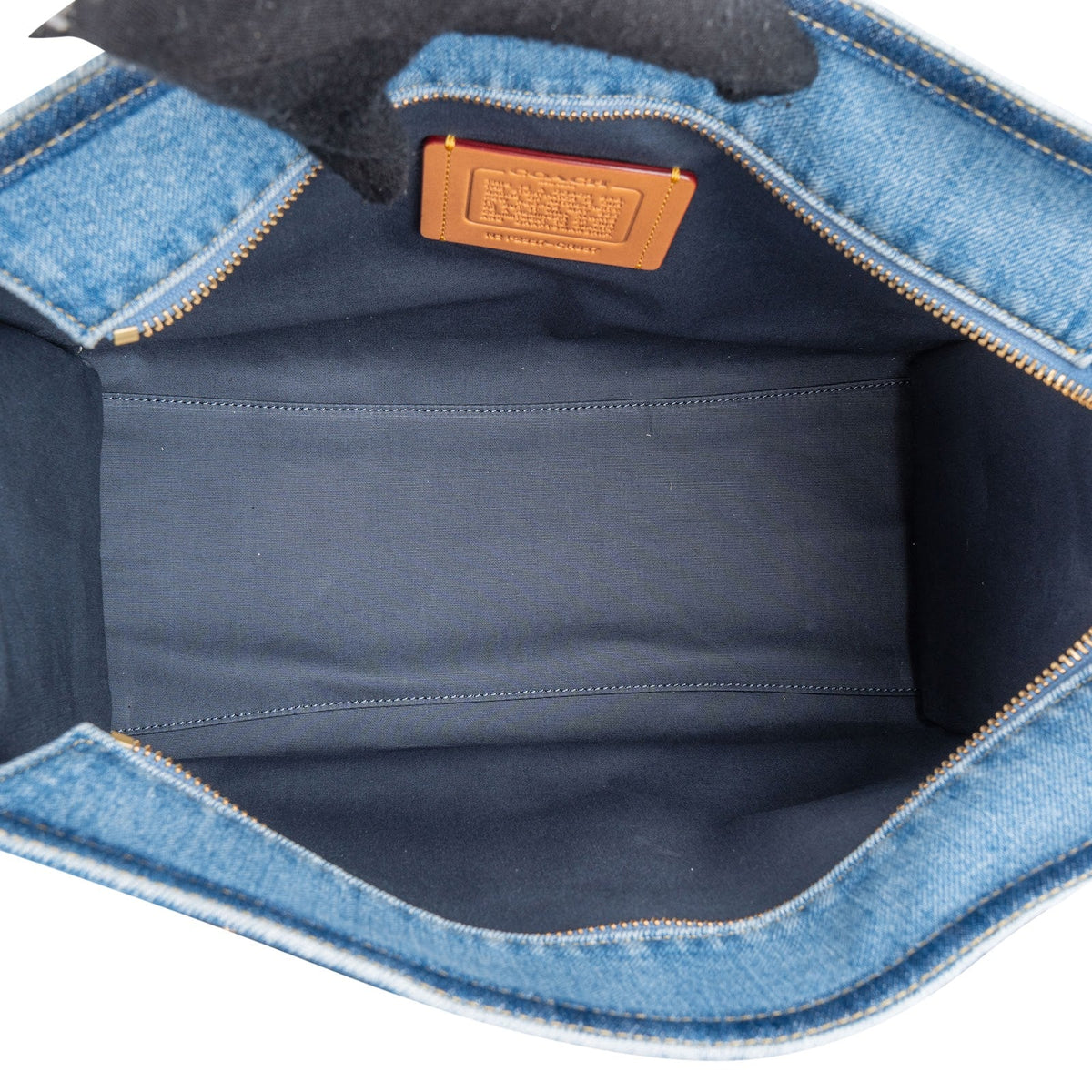 Coach Denim Cargo Tote Handbag