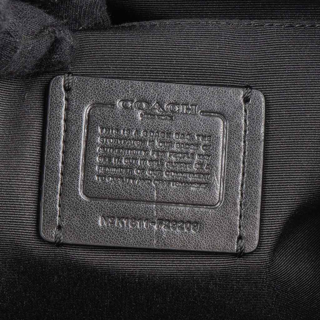 Coach Monogram Signature Black Hobo Shoulder Bag