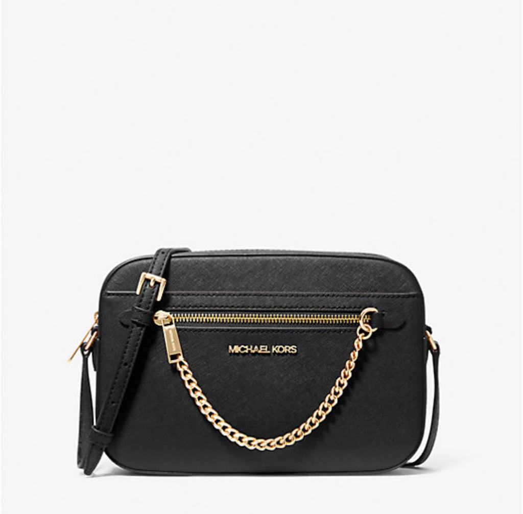 NWT Michael Kors Jet Set Leather Large Crossbody Bag