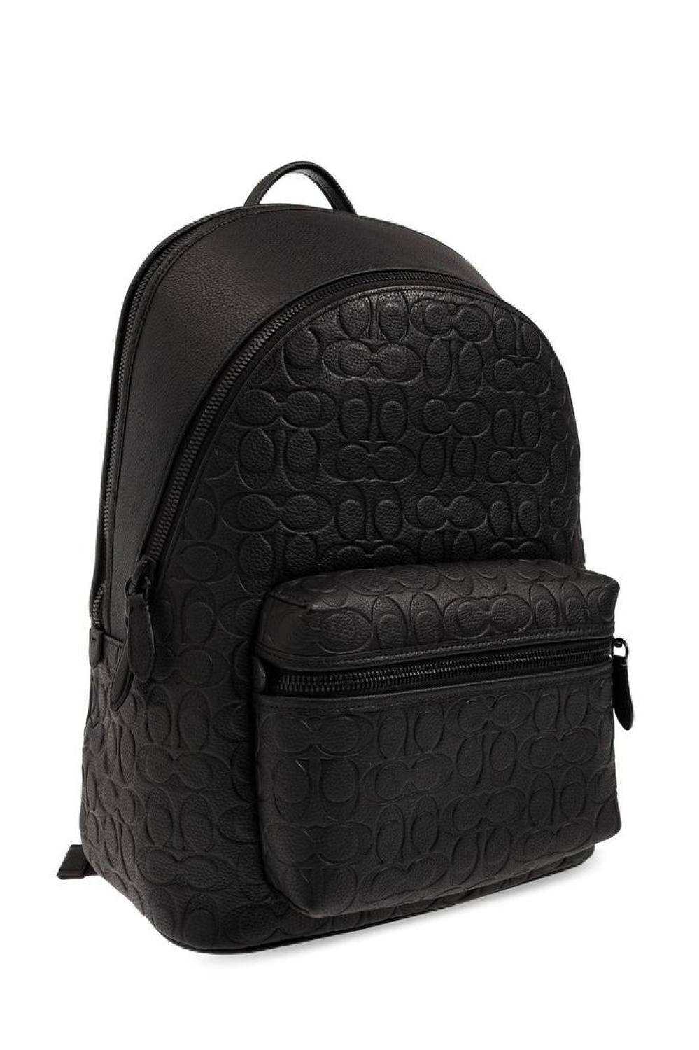 Coach Monogram Embossed Backpack