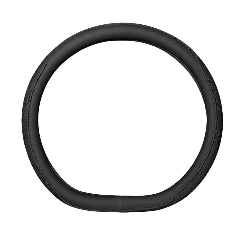 Leather Car Steering Wheel Cover – Universal Fit, 15 Inch (38 cm)