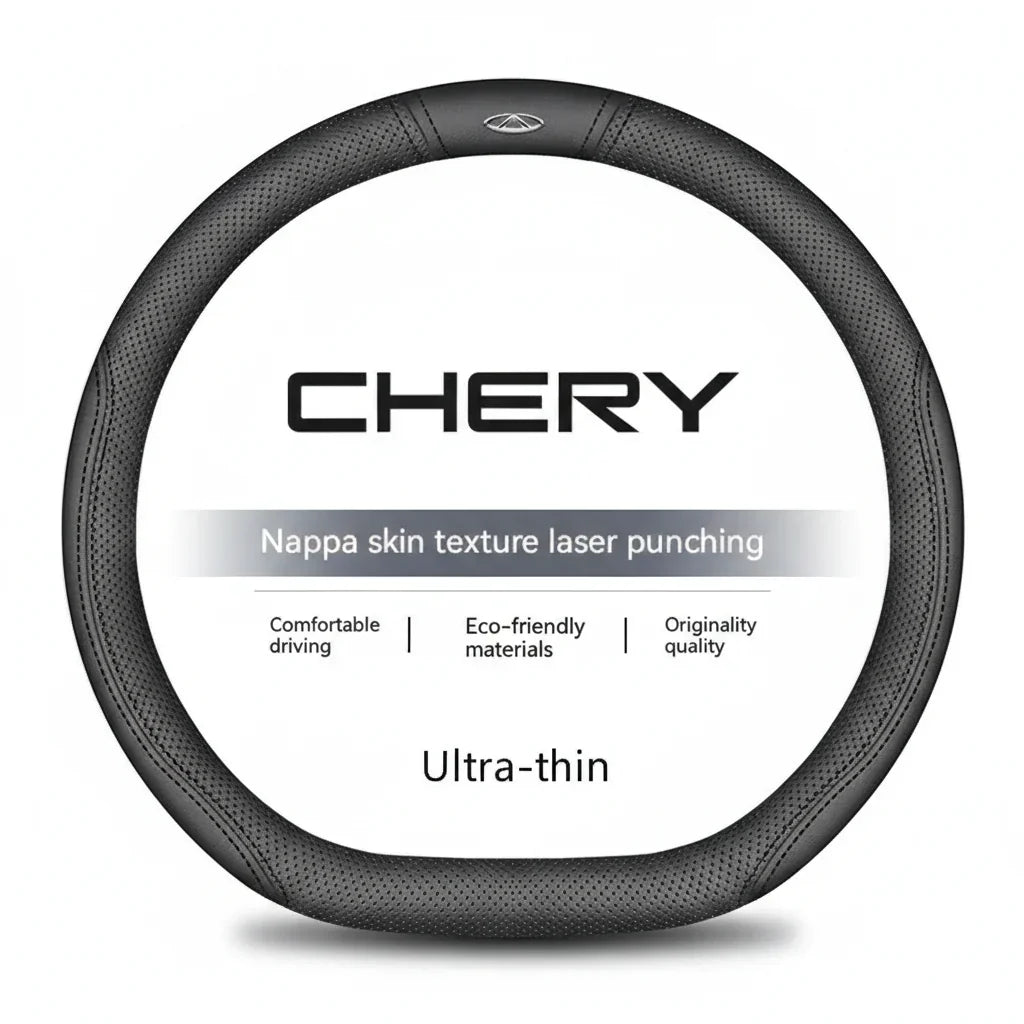 Chery Suede Leather Steering Wheel Cover