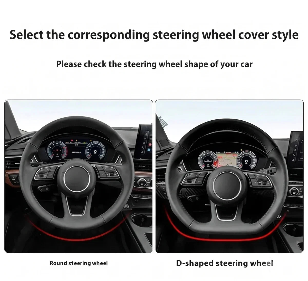 MINI Cooper Carbon Fiber Leather Steering Wheel Cover